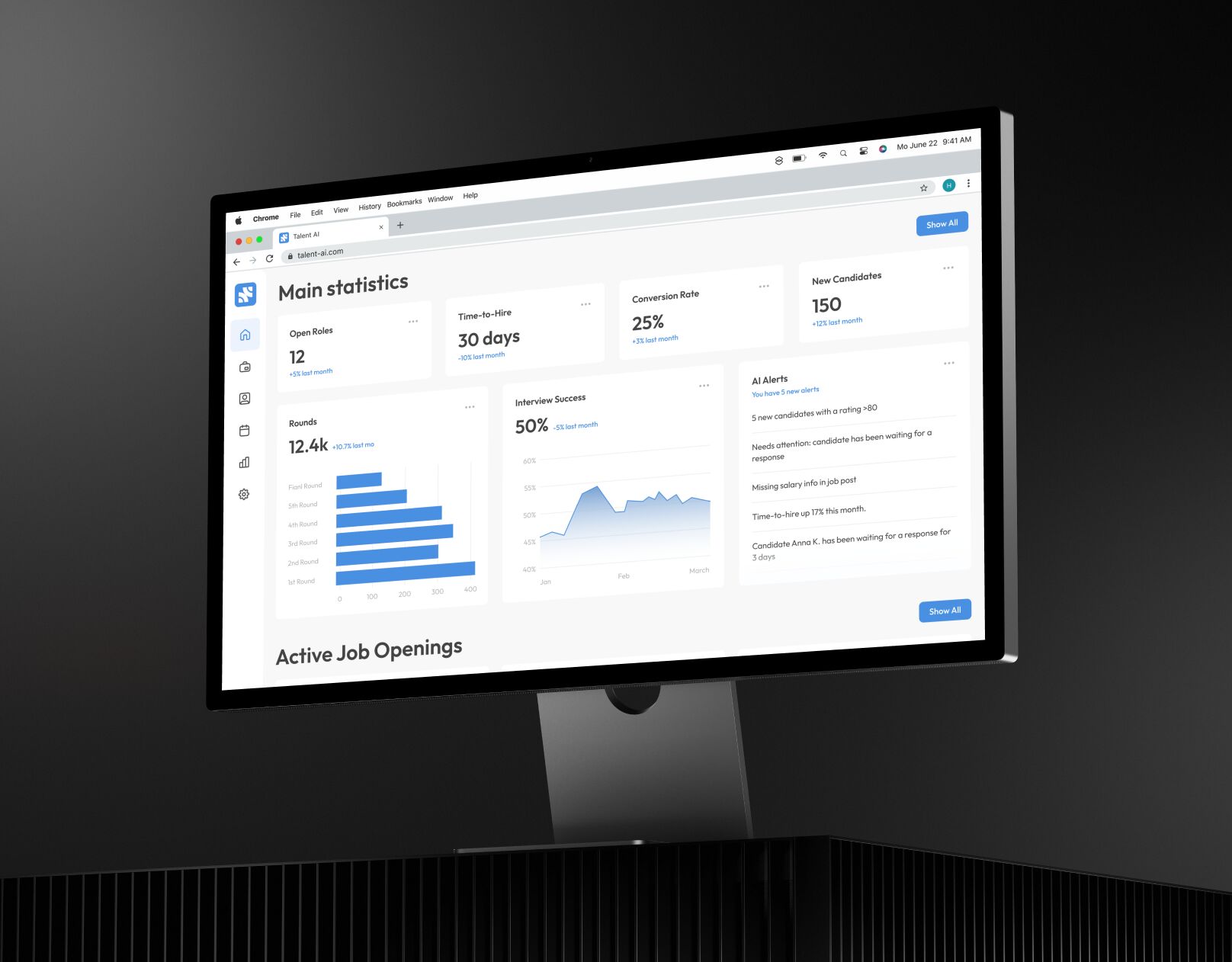 Smart Hiring TalentAI - AI-powered SaaS Recruitment Platform UX/UI Design
